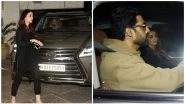 Aishwarya Rai Bachchan Looks Gorgeous in Black as She Visits Sonali Bendre's Residence With Abhishek Bachchan (View Pics)