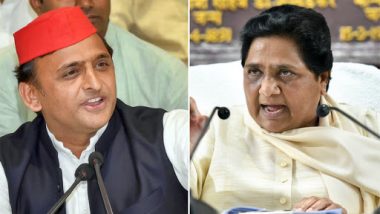 Lok Sabha Elections 2019 Opinion Poll: SP-BSP-RLD Gathbandhan to Sweep Uttar Pradesh With 58 Seats, Says Mood of The Nation Survey