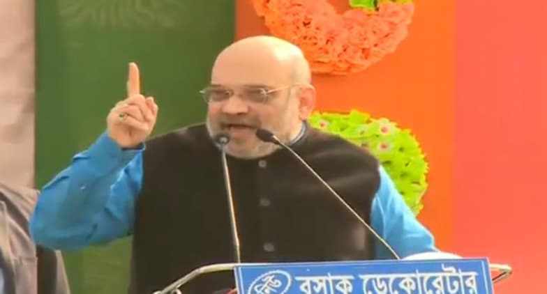 Amit Shah Sounds Poll Bugle in West Bengal With Scathing Attack on TMC and Mamata Banerjee Amit Shah Sounds Poll Bugle in West Bengal With Scathing Attack on TMC and Mamata Banerjee