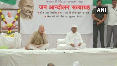 Anna Hazare Launches Fast to Demand Lokpal and Lokayuktas in States, Alleges Narendra Modi Govt Failed to Set Up Anti-Corruption Bodies