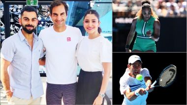 Virat Kohli and Anushka Sharma Meet Roger Federer, Watch Serena Williams and Novak Djokovic in Action at Australian Open 2019 (See Day 6 Pics)