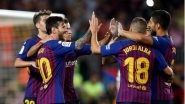 Barcelona vs Valencia Live Streaming Online: How to Get Spanish La Liga 2018&ndash;19 Match Live Telecast on TV & Free Football Score Updates in Indian Time?