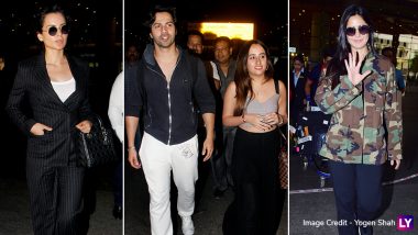 Celebrity Airport Style 2019: Sara Ali Khan, Varun Dhawan, Katrina Kaif and Other Celebs Slay the Casual Airport Look in Pics