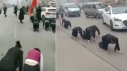 Chinese Company Makes Employees Crawl on Road as Punishment For Missing Year-End Targets; Viral Video Causes Social Media Outrage