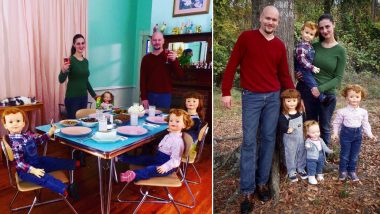 Couple Tired of Answering 'When Will You Have Kids' Start Posing With Dolls as Children, View Family Pics