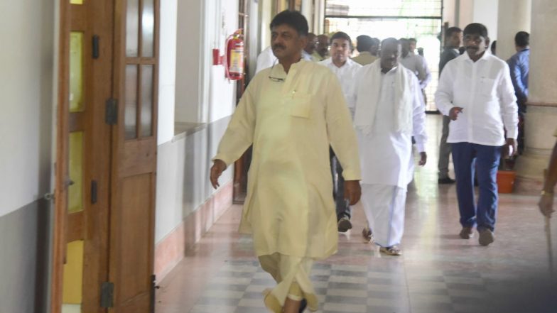 Karnataka Congress Faces Rebellion: DK Shivakumar Alleges Horse Trading by BJP, Accuses HD Kumaraswamy of Being Lenient