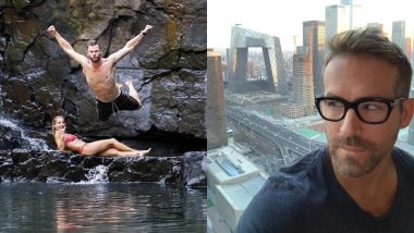 Ryan Reynolds Trolls Chris Hemsworth's Legendary Leap Into The Water Pic And Gets A Befitting Response From Him!