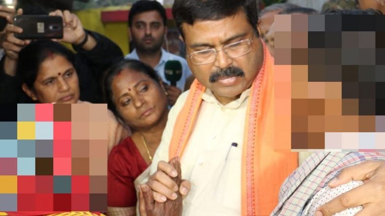 Pipili Rape Case: Dharmendra Pradhan Meets Victim’s Family; Targets Naveen Patnaik’s Govt for Injustice