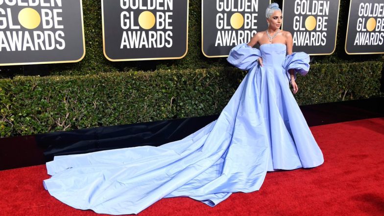 Lady Gaga’s 2019 Golden Globe Awards Gown Going Up for Auction, the Valentino Haute Couture Gown Was Left in a Hotel