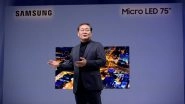 CES 2019: New Samsung 75-inch 4K MicroLED TV Officially Revealed