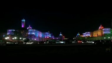 Republic Day 2019 Celebrations: Rashtrapati  Bhavan Illuminates in Tricolour; View Pics