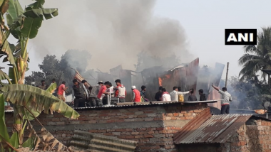 Fire Breaks Out in Bagracote Slums of West Bengal, Three Fire Tenders Rushed to Spot