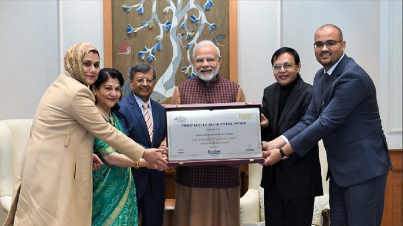 Prime Minister Narendra Modi Receives Philip Kotler Presidential Award for Outstanding Leadership