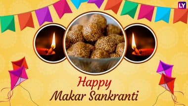 Makar Sankranti 2019 Wishes and Images: Best WhatsApp Stickers, Hike Photos & SMS, Facebook Status, GIF Greeting Messages to Wish Happy Uttarayan