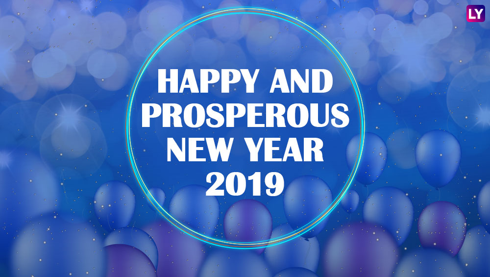 Happy and Prosperous New Year 2019 Wishes: WhatsApp & Hike Stickers ...