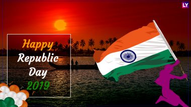 Happy Republic Day 2019 Wishes: WhatsApp & Hike Stickers, Patriotic GIF Image Messages, SMS, Facebook Greetings to Send on 26th January