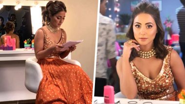 Hina Khan Slips Into An Orange Lehenga To Have Polarised Opinions: Classy or Tacky?