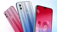 Honor 10 Lite Budget Smartphone To Be Launched in India on January 8; Will Be Retailed Online As Flipkart Exclusive