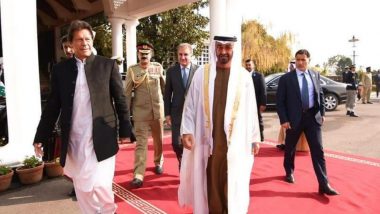 Abu Dhabi Crown Prince Sheikh Mohammed bin Zayed Meets Imran Khan for Talks on Economic Aid in Pakistan