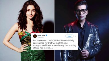 Karan Johar DENIES Approaching Alia Bhatt for Dostana 2 - Read Official Statement