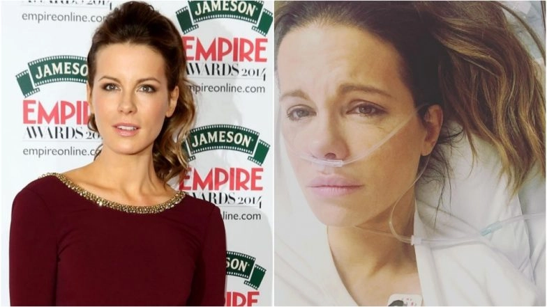 Kate Beckinsale Hospitalised After Suffering a Ruptured Ovarian Cyst, Posts Pictures With a Nasal Cannula In!