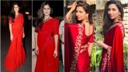 Katrina Kaif or Mahira Khan, Whose Red Saree Look Are You Digging? See Pics to Decide