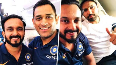 Kedar Jadhav Shares Selfies With Rohit Sharma and MS Dhoni Ahead of India vs Australia ODI Series 2019: View Pictures