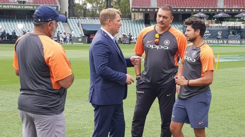 Shane Warne Offers Tips to Kuldeep Yadav Ahead of Day 3 of Sydney Test; Chinaman Bowler Snaps Three Wickets!