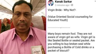 Jadavpur University Prof Kanak Sarkar Pens Another FB Post to Defend Virgin  Girl-Broken Seal Analogy, Read Here | ðŸ‘ LatestLY