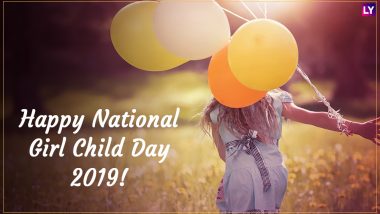 National Girl Child Day 2019 Wishes: WhatsApp Stickers, Facebook Quotes, GIF Image Messages to Highlight the Importance of Girl Child