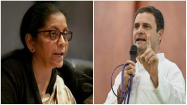 Nirmala Sitharaman Rebuts Rahul Gandhi in Lok Sabha, Says Contracts Worth Rs 26,570 Crore Signed With HAL, Calls Doubts Raised on Her 'Misleading'