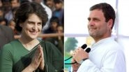 Priyanka Gandhi's Entry in Active Politics: 'BJP is Scared', Says Congress President Rahul Gandhi in Amethi