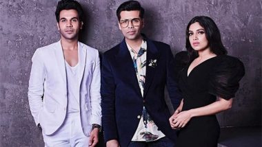 Koffee With Karan 6: From Mouthing 'Vicky Please' to Making Karan Johar Sit on the Couch, Rajkummar Rao and Bhumi Pednekar Are Ready to Take on the Episode! (Watch Video)