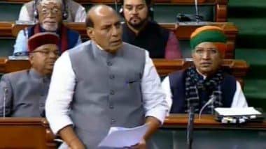 Kashmir Matter of India's Self-Respect, No Question of Mediation: Rajnath Singh Says in Parliament In Statement on Donald Trump's Claim