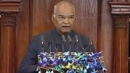 Budget Session 2019: President Ram Nath Kovind Hails Narendra Modi Govt&rsquo;s Schemes in His Parliamentary Speech, Says NDA Strengthened the Poor People of Nation