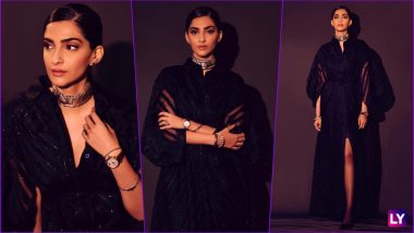 Sonam Kapoor Stuns in Sexy Ralph & Russo Black Gown for IWC Schaffhausen Opening Dinner in Geneva (See Pics)