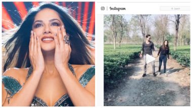 Sunny Leone and Daniel Weber Happy-Dance on Ranveer's Aankh Maare as Actress Celebrates 18 Million Followers on Instagram (Watch Video)