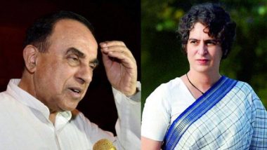 Subramanian Swamy's Shocker on Priyanka Gandhi: 'She is Bipolar, Beats People Up'