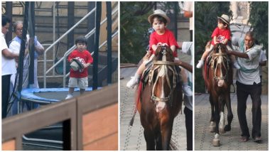 Taimur Ali Khan Spent Sunday Enjoying His Horse-Riding Lessons, What About You? (View Pics and Videos)