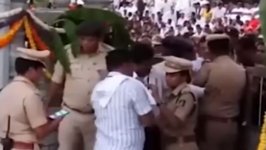 Karnataka: JD(S) Minister SR Mahesh’s Foul Remark Leaves Tumakuru SP Divya Gopinath in Tears; Watch Video