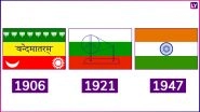 Republic Day 2019 Celebrations: Evolution of the Indian National Flag Tiranga From 1906 to 1947 (Watch Video)