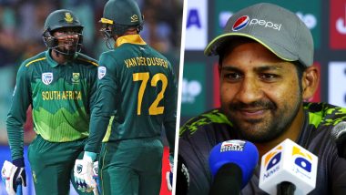 Did Sarfraz Ahmed Make a Racial Remark? PAK Captain Calls South African Pacer Andile Phehlukwayo 'Abey Kaale' in 2nd ODI, 2019: Watch Video