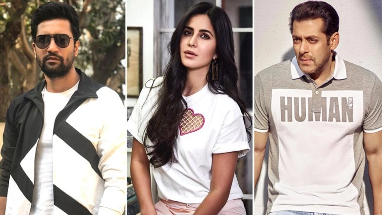 Salman Khan Pretends to Sleep as Vicky Kaushal Proposes Katrina Kaif! (Watch Video)