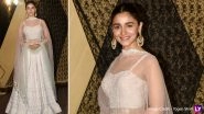 Alia Bhatt Looks Amazingly Gorgeous in This White Lehenga Choli at Cousin, Sakshi Bhatt's Reception Party - View Pics