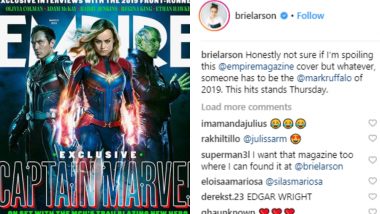 Brie Larson Wants to Be the Mark Ruffalo of 2019; Gives Out Marvel Spoiler