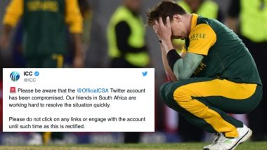 Cricket South Africa’s Official Twitter Account Hacked As Hackers Try to Sell Bitcoin Lottery