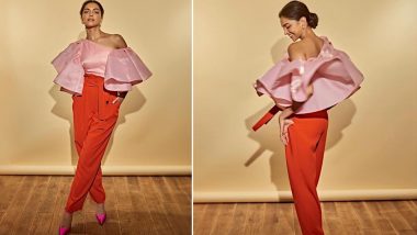 Deepika Padukone Ditches Everything Usual and Settles for This Attire With Unusual Colour Combination - View Pics