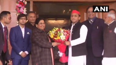 Lok Sabha Elections 2019: Akhilesh Yadav, Mayawati Announce BSP-SP Alliance in Madhya Pradesh and Uttarakhand; Finalise Seat-Sharing Pact