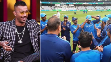 Hardik Pandya’s ‘Coffee’ Gives Vijay Shankar an Indian Cap in 3rd ODI of Gillette Series 2019 Against Australia