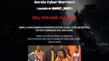 Hindu Mahasabha Website Hacked by 'Kerala Cyber Warriors' to Avenge Shooting of Mahatma Gandhi's Effigy